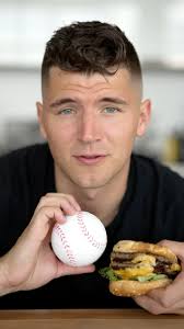 Is your appetite ready to step up to the plate? 😋 ⚾️, The @mlb World  Series is here and professional chef Nick DiGiovanni (@nick.digiovanni) is  cooking up a triple decker 🍔., When he’s not cheering