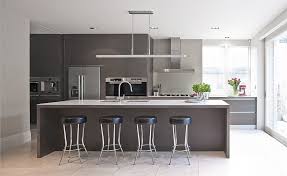 Clifton Road Kitchen Contemporary Kitchen Design Dark Wood Handleless Cabinetry Wat Contemporary Kitchen Contemporary Kitchen Island Kitchen Design Decor