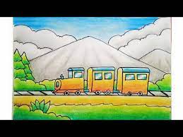 Picture sifi safa teknik menggambar dan mewarnai dengan crayon ini dipetik dari blog berikut. Cara Menggambar Fan Mewarnai Kereta Api Dan Pemandangan Alam Gunung Youtube