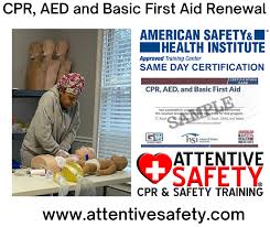 You will learn how to handle different aspects of cpr/bls be it by 1 or 2 rescuers available, working with an untrained rescuer or how to be a team leader in an acute situation. Cpr Aed And Basic First Aid Renewal