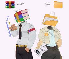 WinRAR and Folder (by 1kogito1) : r/MoeMorphism