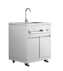 Kitchen sink base cabinet unfinished poplar shaker style 42. Outdoor Kitchen Sink Cabinet In Stainless Steel Thor Kitchen