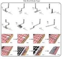 Solar Panel Curved Tile Roof Hook Series