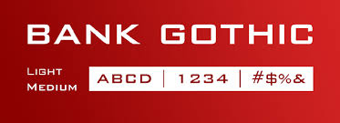 Bank Gothic Fonts Com Gothic Fonts Bank Gothic Font Gothic