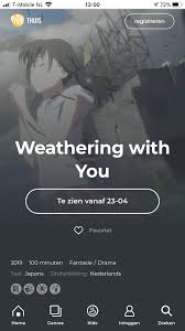 Watch 123 animes one piece, dragon ball, naruto. Weathering With You Will Release Digitally Tomorrow On Pathe Thuis A Dutch Streaming Service Tenkinoko