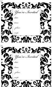 Black And White Party Invitations Templates Found On Weddingbee Com Share Your Inspiration Today Damask Party Paris Birthday Parties Paris Theme Party