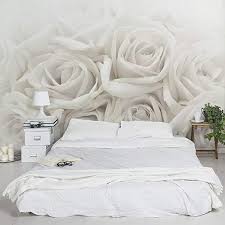 Catalogo online carta da parati che puoi acquistare ora | arredamentomd.it. Carta Da Parati In Tessuto Non Tessuto Rose Bianche Murale Larga Parati Foto Feature Wall Art Wallpaper M Carta Da Parati Carta Da Parati Rosa Rose Bianche