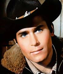 colorized photo of Clint Walker as Cheyenne in the episode "Dead to Rights"  (1958)