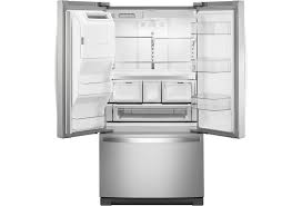 An exterior refrigerated drawer keeps frequently used items within easy reach. Whirlpool Wrf767sdhz Energy Star 27 Cu Ft French Door Refrigerator Furniture And Appliancemart Refrigerator French Door