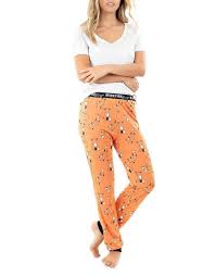 Buy Orange Fox Print Pajama Pants Mink Pink Pina Court