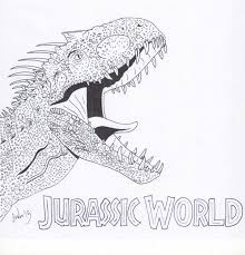 Indominus Rex Dinosaur Coloring Pages Dinosaur Coloring Jurassic World