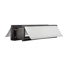 Aluminum doesn't rust like steel and the finish stays longer. Draftguard 465001 Mail Slot Silver Anodized Discount Door Hardware