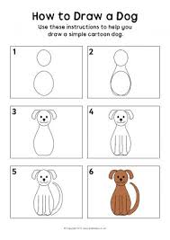 How To Draw Step By Step Printables For Primary School Sparklebox The life span of a dog is between 10 to 15 years.