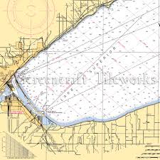 Wisconsin Superior Lake Superior Duluth Nautical Chart Decor