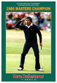 Seve Ballesteros 1980 Masters Golf Champion 13x19 Etsy In 2021 Masters Golf Seve Ballesteros Augusta National Golf Club