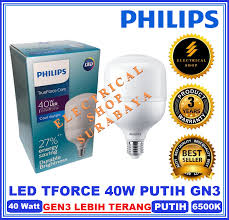 Ballast lampu tl t8 / trafo electronic elektronik 1x40w 40 watt 220v: Philips Lampu Led Trueforce 40w 40 Watt Putih Harga Grosir Tforce Core Industrial Lazada Indonesia