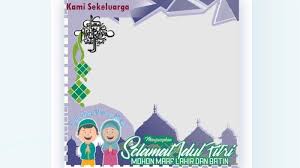 Di pagi idulfitri, setelah mandi dan bersih, setiap muslim didorong untuk menggunakan pakaian baru, apabila mereka bisa mengusahakannya. Link Twibbon Idul Fitri 1442 H Template Gratis Dan Aplikasi Kartu Ucapan Selamat Lebaran 2021 Tribun Sumsel