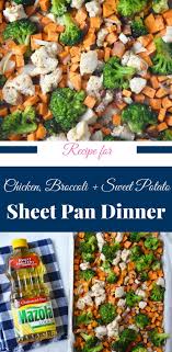 Chicken Broccoli And Sweet Potato Sheet Pan Dinner Happy Family Blog Recipe Sheet Pan Dinners Beef Recipes For Dinner Recipes