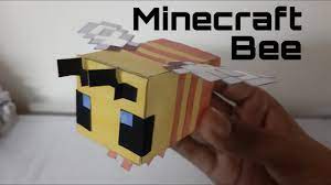 Lego minecraft the bee farm 21165 minecraft juguete de ac. How To Make A Paper Minecraft Bee Super Easy Youtube
