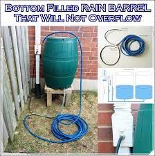 When using rainwater to nourish a vegetable garden, be sure your diy rain barrel hosts no contaminants. Bottom Filled Rain Barrel That Will Not Overflow The Homestead Survival