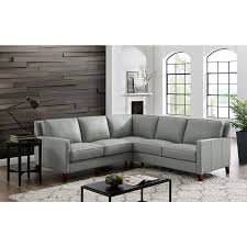 Free shipping cash on delivery best offers. West Park Light Grey Leather Corner Sofa Costco Uk