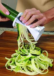 Top with tomatoes, if using. Amazon Com Ontel Veggetti Spiral Vegetable Cutter Makes Veggie Pasta Kitchen Dining