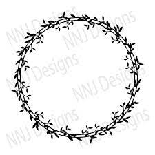 Download Laurel Wreath Svg Round Circle Monogram Frame Leaves Leaf Etsy Circle Monogram Monogram Frame Framed Leaves