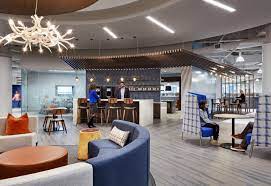 What are the features of a sleep chair? Cool Offices Sleep Number S New Hq Reflects Brand S Focus On Comfort Technology Hga