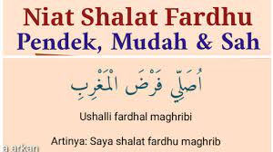 Niat Shalat Fardhu 5 Lima Waktu Yang Pendek Mudah Sah Youtube