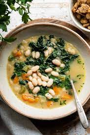 White Bean Soup With Kale Kitchen Confidante Recipe White Bean Soup Recipes White Bean Soup Bean Soup Recipes