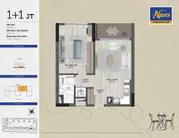 4 + 1 (tip 1) daire planı. Incelikle Tasarlanmis Yasam Alanlari Avrupa Konutlari Yamanevler