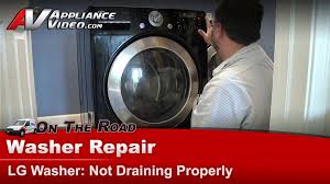 However, if during one of these draining cycles you hear that the pump appears to be running but water is either going down slow or not at all. Lg Wm2277hb Washer Diagnostic And Repair Not Draining Properly Appliance Video