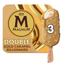Magnum Double Gold Caramel Billionaire || 3 x 85ml