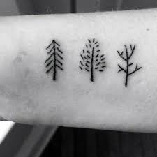 50 Simple Tree Tattoo Designs For Men Forest Ink Ideas Stick Poke Tattoo Poke Tattoo Simple Tattoos