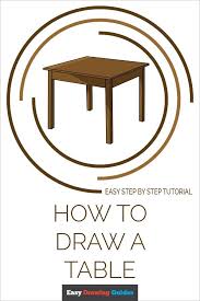 How To Draw A Table Really Easy Drawing Tutorial In 2020 Drawing Tutorial Easy Easy Drawings Drawing Tutorial
