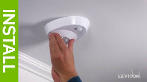 Leviton Presents How To Install The Led Ceiling Occupancy Sensor Lampholder Youtube