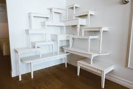 Custom Half Wall Table Product Display Etsy Wall Table Home Furniture Repurposed Furniture