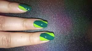 Acrylic paints in dark green, black and white. Easy And Simple Light And Dark Green Nail Art Using A Piece Of Tape Syeda Oishi Youtube