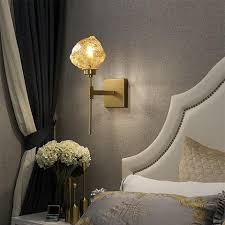Contemporary Modern Glass Wall Lamp For Bedroom Bathroom Mirror Light