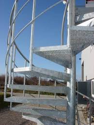 Other options, such as wood handrails or wood treads (or both) are available with other metal components. Spiral Staircase Kent Was A Commerical Fire Escape Click To View Pictures