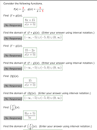 Click the blue arrow to submit and see the result! Answered Consider The Following Functions 3 Bartleby