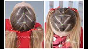 Hairstyles for xmas, it's a great hairstyle for christmas. Easy Christmas Tree Hairstyle Youtube