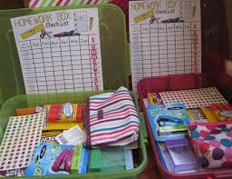Homework Boxes Homework Organization Homework Station School Supplies Organization