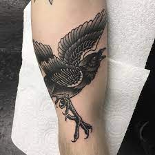 See This Instagram Photo By Scottmove 2 805 Likes Crow Tattoo Tattoos Old Tattoos
