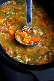 Slow Cooker Vegetable Barley Soup Recipe An Tasty Way To Get A Couple Of Servings Of Vegetables 164 Calories And 5 Weight Watcher Smartpoints Slow Cooker Soup Vegetable Barley Soup Recipes
