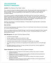 Landlords may hire an individual property manager or through a property management company. Free 9 Sample Property Manager Job Description Templates In Pdf Ms Word