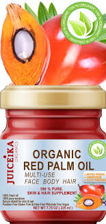 Pure Organic Red Palm Oil Brazilian Effectively Moisturizes And Improves Skin Elasticity Juiceika Red Palm Oil Paraben Free Products Improve Skin Elasticity