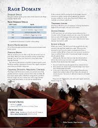 From i.redd.it guide to playing a barbarian in 5th edition dungeons & dragons. Rage Domain Divine Domain Closing The Distance Between Clerics And Barbarians Unearthedarcana