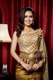 Khmer Wedding Costume Cambodian Wedding Dress Cambodian Dress Thailand Dress