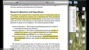 An example… imagine the following situation: Videos On Research Questions And Hypotheses Online Resources